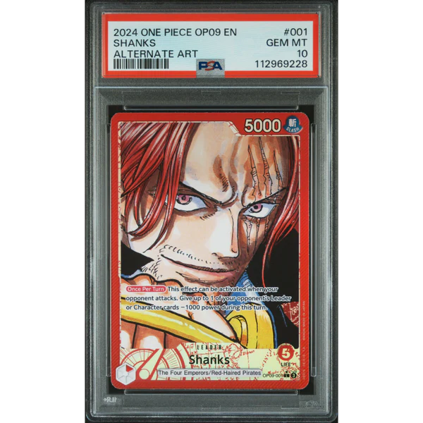 [PSA 10] Shanks Leader Alt Art (OP09-001)