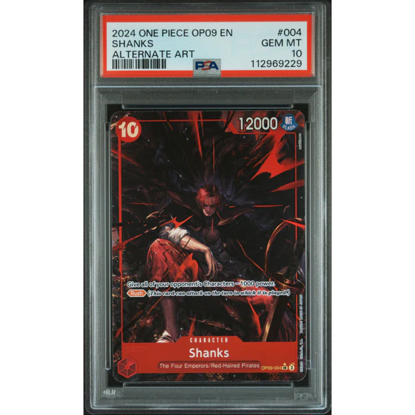 [PSA 10] Shanks Super Rare Alt Art (OP09-004)