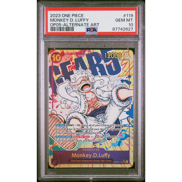 [PSA 10] Monkey D. Luffy Secret Alt Art (OP05-119)